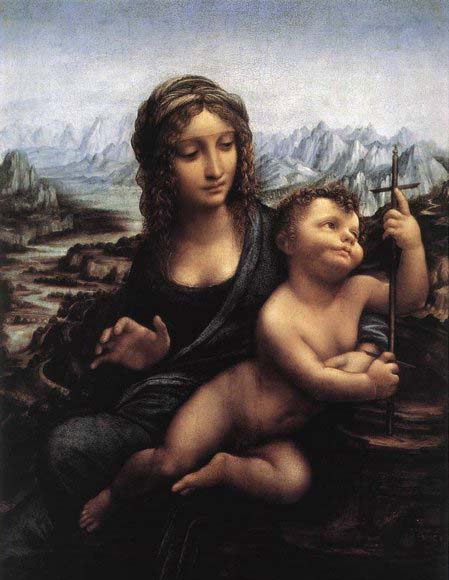 LEONARDO da Vinci Madonna with the Yarnwinder after 1510